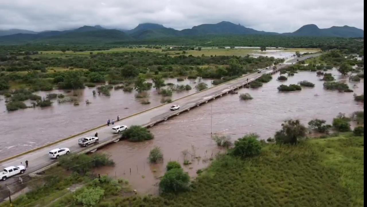 Por recomendación de Protección Civil cierran la carretera Los Mochis – El Fuerte