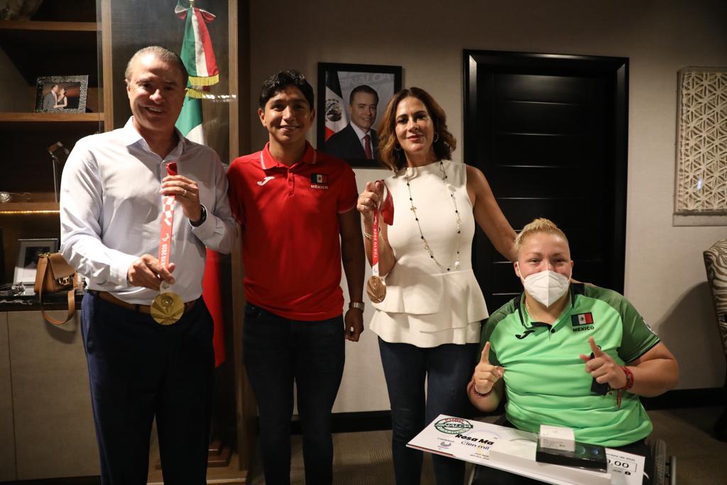 Quirino recibió a los medallistas paralímpicos de Tokio y medallistas de Bélgica
