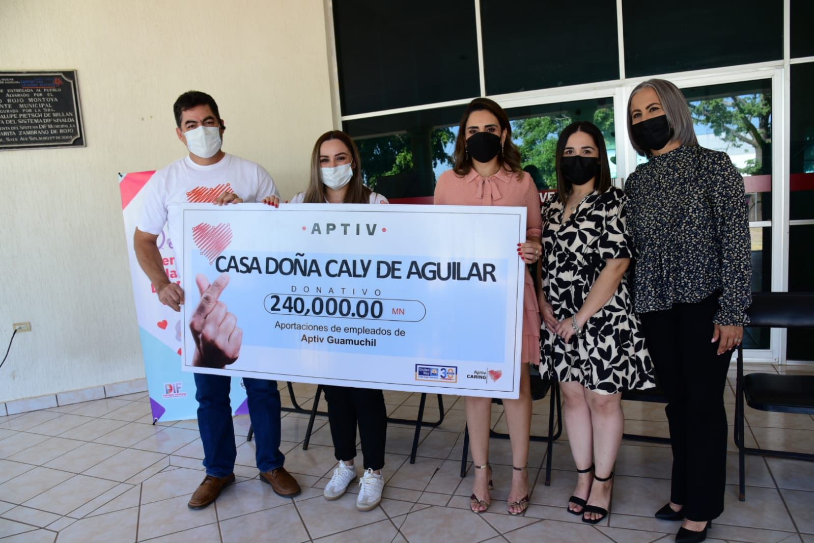 Dona Aptiv $240 mil a albergue para adultos mayores en Guamúchil