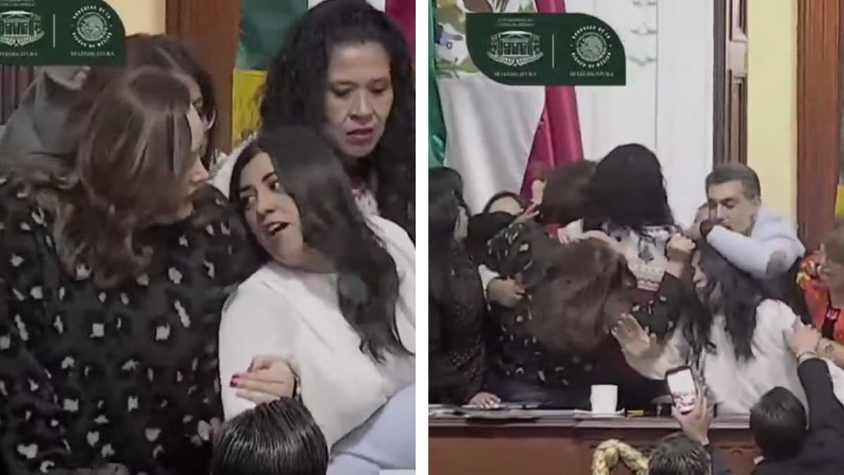Diputadas se agarran a golpes y jaloneos en Congreso de CDMX