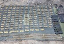 En Copala, Concordia, aseguran casi 2 mil cartuchos de diferentes calibres y un chaleco táctico