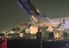 Video: Se incendia motor de un avión al despegar de Nueva Delhi; hay 6 heridos