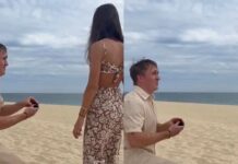 Hombre pide matrimonio a su novia y se hace del baño por los nervios (Video)