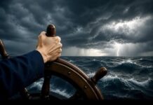 Golpe de timón o curso fijo hacia la tormenta
