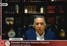 Tras más de 55 días reaparece Inzunza en sesión legislativa; participa a distancia en la Comisión de Justicia