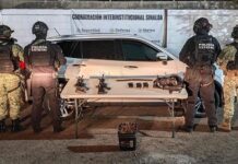 En La Conquista, en Culiacán, aseguran armas, municiones, equipo táctico, un vehículo robado y 130 ‘ponchallantas’