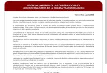 “Los proyectos políticos personales no tienen cabida”: gobernadores de Morena dan la espalda a Rocha