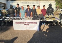 Detienen a 6 civiles armados en Culiacán; uno es menor de edad