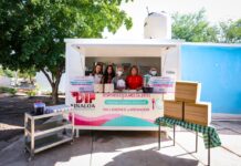 DIF entrega Módulo Portátil de Desayunos Escolares Calientes en Álamo de los Montoya, Salvador Alvarado